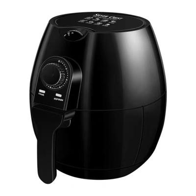 China Healthy Oil-free Heating Air Fryer home large capacity 5.8L electric fryer fume free potato chips electronic touch screen for sale