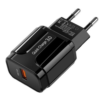 China 2022 New Products QC3.0 18W USB Hot Sale Quick Charger Quick Charger Phone Charger for sale