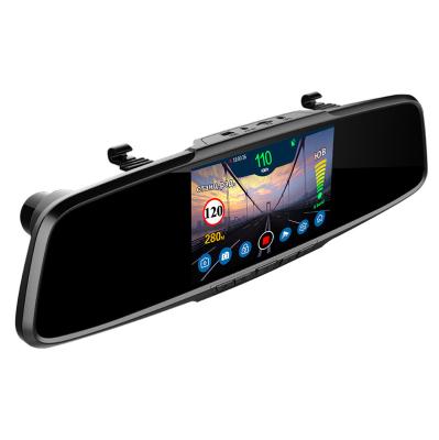 China 3 in 1 mirror radar detector in car rearview dvr 1080P full hd video recorder for sale