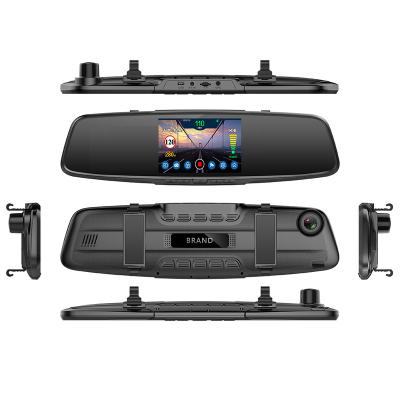 China 3 In 1 140 Degree Wide Angle Car Mirror Camera Rear View Mirror Radar Detector Combo 3 In 1 Super Capacitor for sale