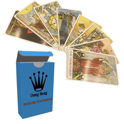 China Paper or PVC Hot Sale Factory Customize  Printing Tarot Cards With Guidebook Matte Laminated Tuck Box for sale