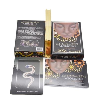 China Paper or PVC High Quality Custom Wholesale Printing Golden Edges Oracle Tarot Deck Affirmation Cards With Book Instruction for sale