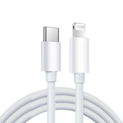 China Car PD USB-C Cable Type-C to 8 Pin Fast Charger Data Cable for iPhone ning Light 1Meter/2Meter for sale