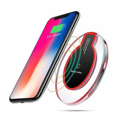 China Mobile Phone Qi Wireless Charger Dock Fast Wireless Charging Pad For iPhone 13/12/11 Samsung S21/S20/Note10 Mobile Phone for sale