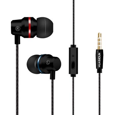 China In-Ear 3.5mm High Fidelity Headphones Mic Bass Wired Headphones Gaming Earbuds For Android IOS for sale