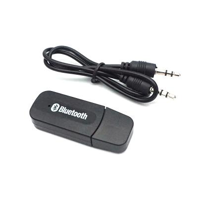 China USB to 3.5mm dongle/USB aux adapter Bluetooths receiver stereo audio radio sender adapter. for car TV UK for sale