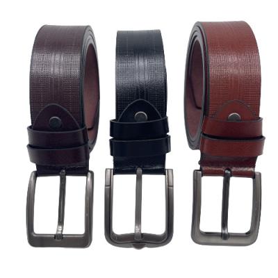 China Direct Factory Supply Business Men Super Fiber Material Layer Leather Belts In Stock With 40+ Textures Embossing Surface Optional for sale