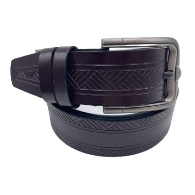 China Cheap Mens Business Leather Belts In Stock With 40+ Textures Embossing Exterior Optional High Quality Super-Fiber Pin Buckle Belts for sale