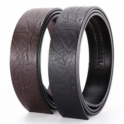 China 2022 Popular Yellow Head Layer Cowhide Leather Belt Men Single Layer Punch Business Support OEM&ODM for sale