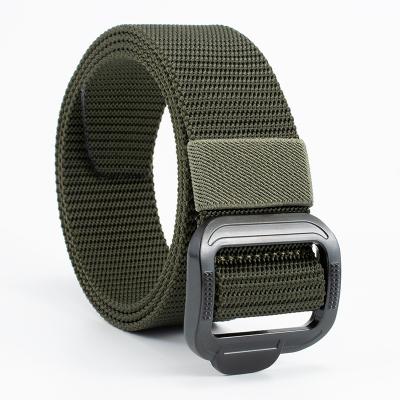 China Durable Tactical Double Sided Heavy Duty Adjustable Military Style Webbing Belt Colors Nylon Belts For Man for sale