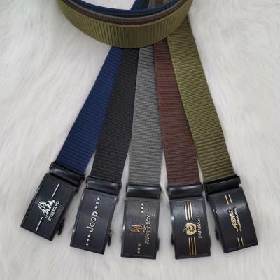 China Durable 2022 Hot Selling Nylon Belt With Buckle 3.8cm Mens Cloth Plastic Military Tactical Custom Belt For Man for sale