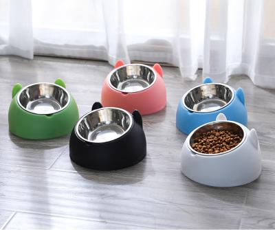 China 15 Degree Non-Automatic Bevel Non-Slip Pet Food Rolls Neck Guard Stainless Steel Pet Driver For Dog Cat for sale