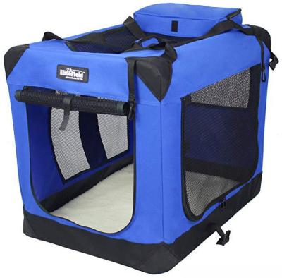 China Wholesale Custom Fashion Pet Carrier Bag Foldable Portable Outdoor Dog Carrier Terylene Breathable for sale