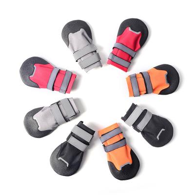 China Fashion Pet Viable Boots Paw Protector With Reflective Strip Pets Shoes For Dogs Of All Ages for sale