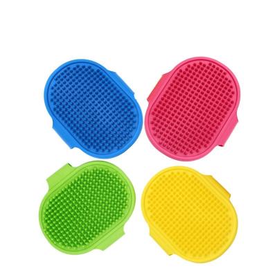 China Viable Pet Grooming Gloves Pet Grooming Gloves Scratcher Rubber Comb Soft Pet Cleaning Brush For Dog Cat Hair Brush Cleaning for sale