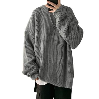 China Anti-Wrinkle Fashion Simple And Loose American Sweater Couples Casual Round Neck Sweater Men for sale