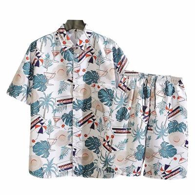 China Anti-pilling summer seaside vacation beach pants wholesale men and women hawaiian shirts for sale