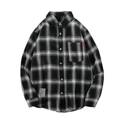 China Autumn Spring Fashion Long Sleeve Casual Shirt Men Classic Shirt Men's Plaid Breathable Shirts for sale