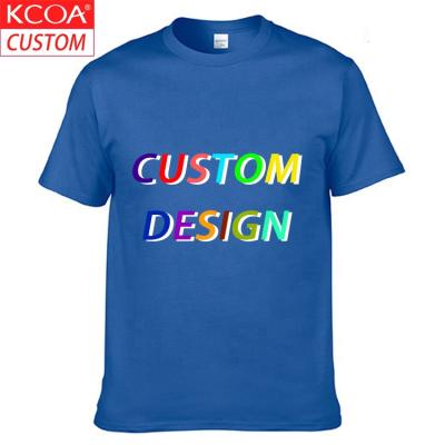 China 2020 KCOA OEM Anti-Shrink Sport No Brand Plus Size Summer Mens Soft Cotton Custom Logo T-shirt for sale