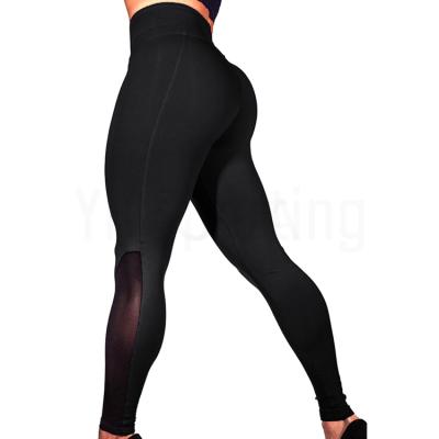 China Antibacterial Custom Logo Women Sportswear Cropped Yoga Pants Tights Wear Yoga Sport Gaiters for sale