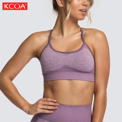 China New Arrival Breathable Seamless High Support Sports Women Fitness Yoga Bra for sale