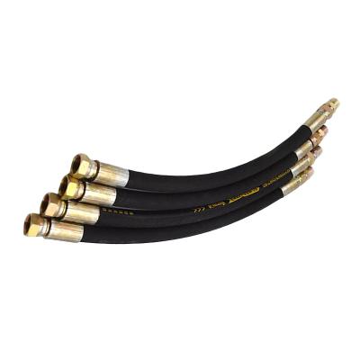 China China Industrial Factory Oil Pipeline High Pressure Hydraulic Steel Wire Braided Rubber Hydraulic Rubber Hose With Fittings Assembly Service for sale