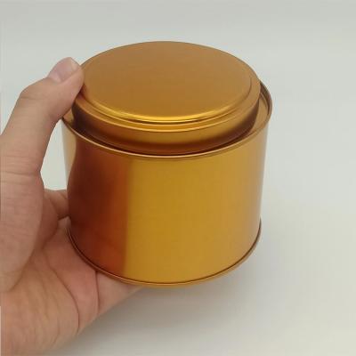 China Recycable Newest Design Mini Bar Can Metal Tins Metal Jar Lid Round Canning Tins for sale