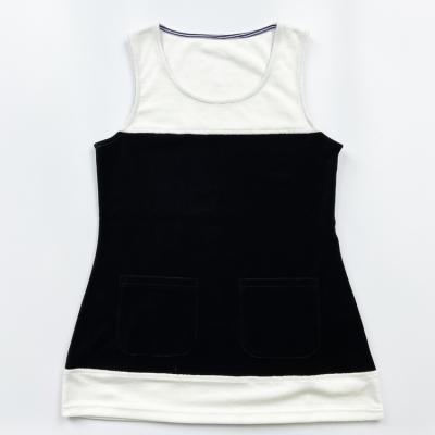 China 2021 Summer New Velvet White Public Vest Dress Small Sense Design Anti-wrinkle Underwear Two-piece Set for sale