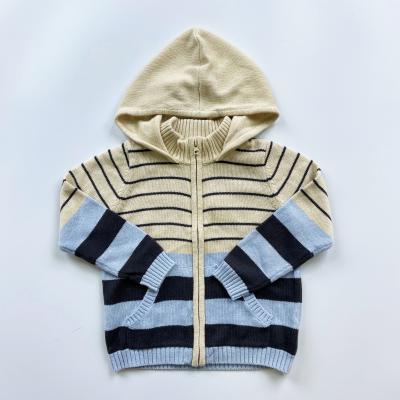 China Anti-wrinkle Boys 100% Cotton Sweater With Zipper Baby Cotton Sweater Wholesale for sale