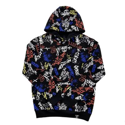 China Fleece Hoodie Factory Clothing Mens Anti-pilling Oversized Men's Sweatshirt Popular Custom Black Pullover Hoodies for sale