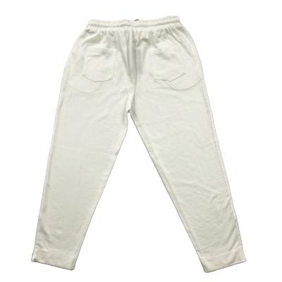 China Anti-wrinkle Durable Wearing Low Price White Casual Loose Pants Sets For Ladies for sale