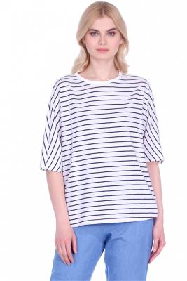 China Casual Women's Stripe Dropper Oversized Shoulder Luxury High Quality Custom Made T-Shirt for sale