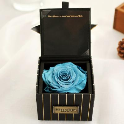 China Festival Decoration Party Best Selling Real Eternal Touch Preserved Flower Rose With Silk Box Eternal Life for sale