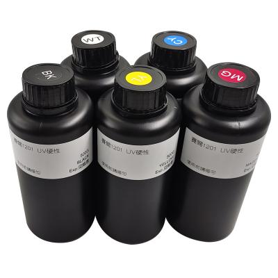 China 500ml BK/CY/MG/YL/WH Color UV Printer Ink Compatible with Xaar 1201 for sale