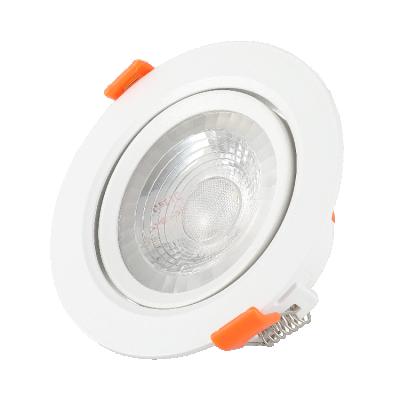 China Manufacturers hot sale modern residential use 7W round high quality smd recessed smd plastic led downlight for sale