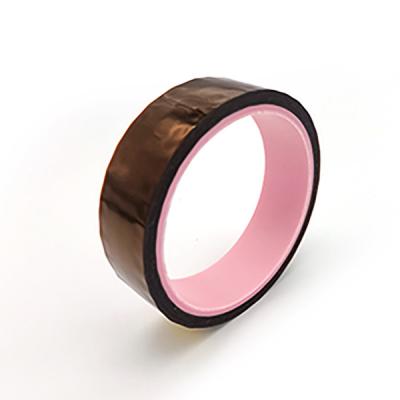 China Black Silicone Polyimide Heat Resistant Tape ESD Antistatic Tape for sale