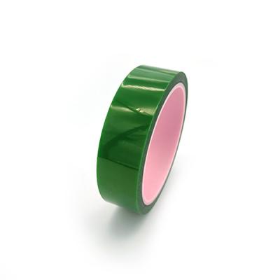 China High Temperature Shielding Polyester Adhesive Tape 2.4mil Green Color for sale