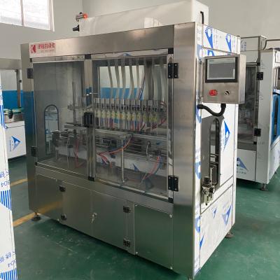 China Automatic Food Bottle, Soap Filling Machine Labeling Machine Washing Bottle Capping Production Line Equipment for sale