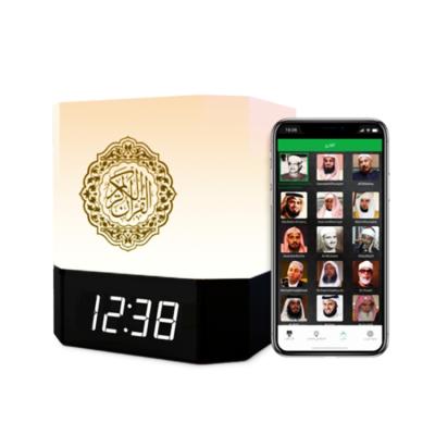 China QUARTERBACK-303 APP Control Qur'an Quran Cube Speaker Touch Mobile Islamic Muslim Portable Azan Clock Holy Quran Cube Speaker for sale