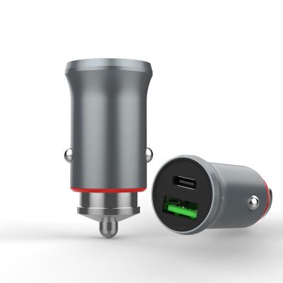 China OEM Universal High Quality High Speed ​​QC3.0 USB Car Charger Fast Charging Type C 65W Palladium Charger For Car for sale