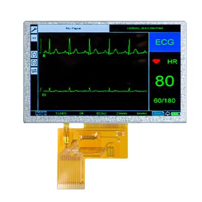 중국 높은 안정성 5 인치 TFT LCD 디스플레이와 IPS 디스플레이 모드 800 * 480 판매용