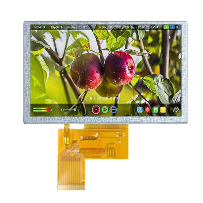 中国 40ピン RGB インターフェイス 5 インチ TFT LCD スクリーン 800x480 解像度 反干渉 販売のため