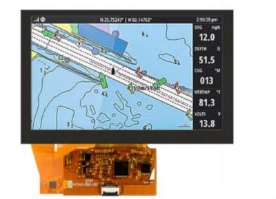 중국 5인치 LCD 터치 스크린 TFT LCD 패널 12Pin SPI 인터페이스와 넓은 온도 판매용