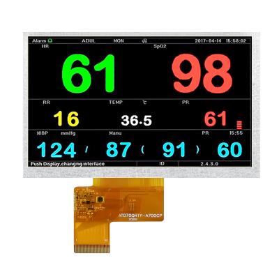 China Durable 7 Inch TFT LCD Screen TFT LCD Panel 700nits High Contrast Ratio for sale