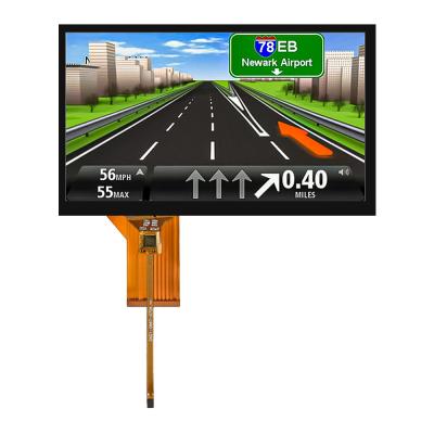 China 7 TFT LCD Display with 80/80/60/70 Viewing Angle and 500nits Brightness for sale