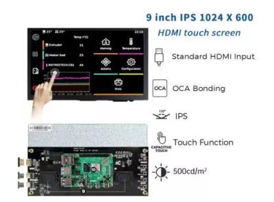 중국 1024*600 해상도 9인치 HDMI 디스플레이 화면 판매용