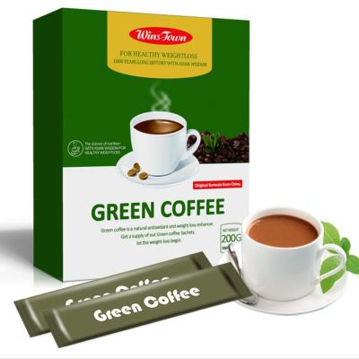 China Low Calorie Refreshing Cintered Instant Diet Slimming Green Coffee Health for sale