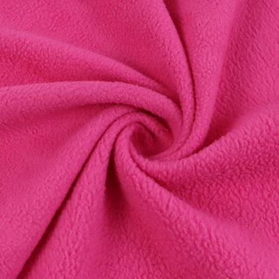 China Breathable Color Customizable Home Deco Garment Material 100%polyester Anti-pill Fleece Fabric/Polar Fleece with Double Brushed fabric for sale