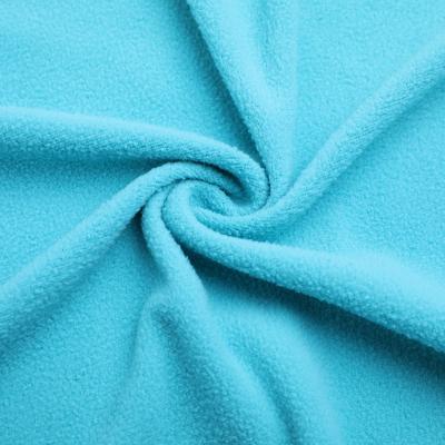 China Memory Customized Solid Color 100 Polyester Double Side Brushed One Side Anti Pilling Knit 155 Gsm Lamb Wool Polar Fleece Fabric for sale