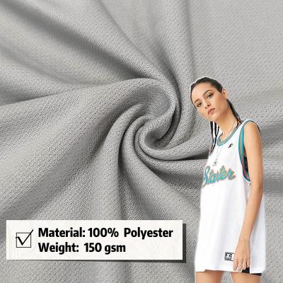 China Double Faced China Fabric Supplier New Fashion Soft Breathable 100 Polyester Mesh Jacquard Fabric for Clothes for sale